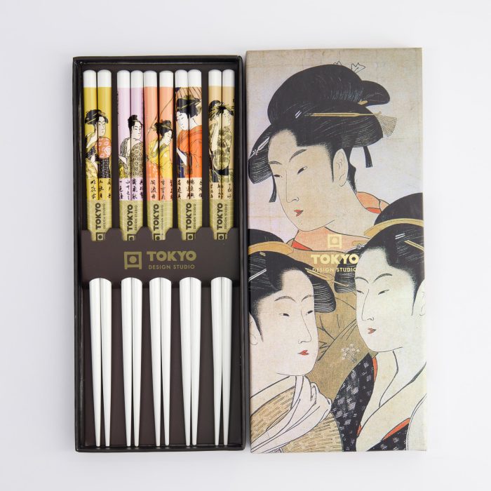 Tokyo Design Studio - Baguettes - Coffret cadeau/5 - Geisha White – Image 2