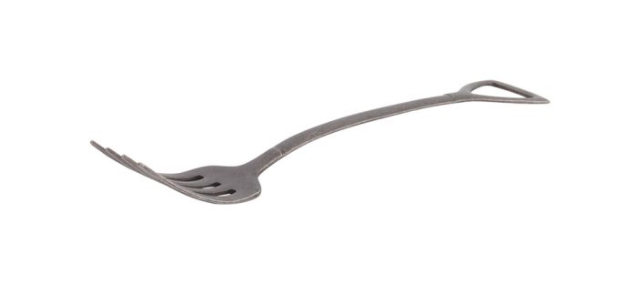 Fourchette Pelle Vintage Noir LL - 18,5 cm – Image 2