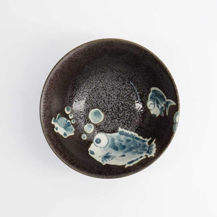 Tokyo Design Studio - Bol - Poisson-globe - Marron - 15x7cm – Image 2