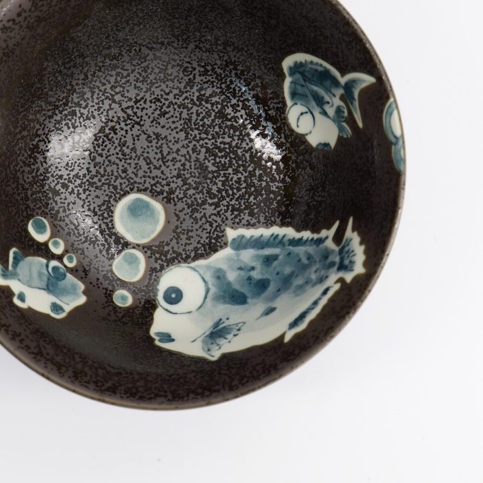 Tokyo Design Studio - Bol - Poisson-globe - Marron - 15x7cm – Image 4