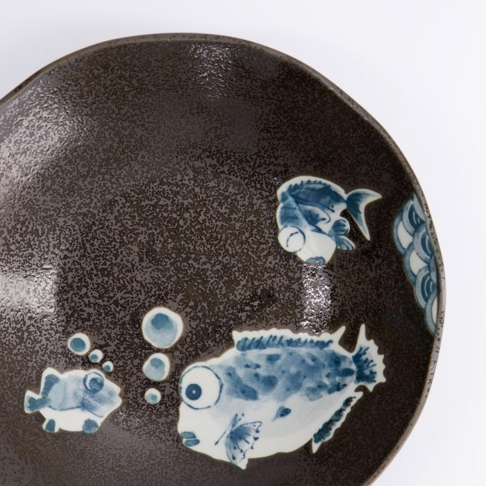 Tokyo Design Studio - Bol - Poisson-globe - Marron - 15x7cm – Image 4