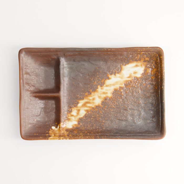 Tokyo Design Studio - Assiette Divisée - Marron/Blanc - 21x13x2,5cm – Image 2