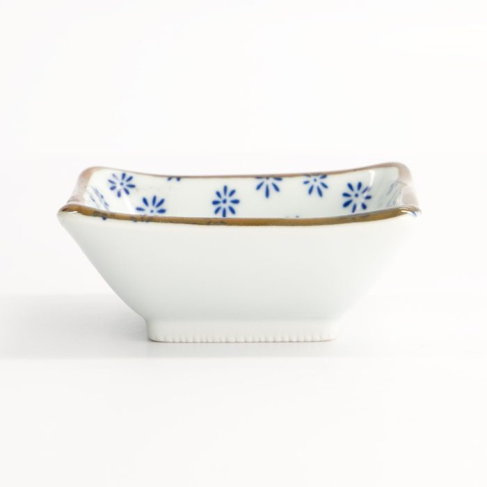 Assiette Carrée Fleur Mizu Japonaise - 8,5x3 cm – Image 3