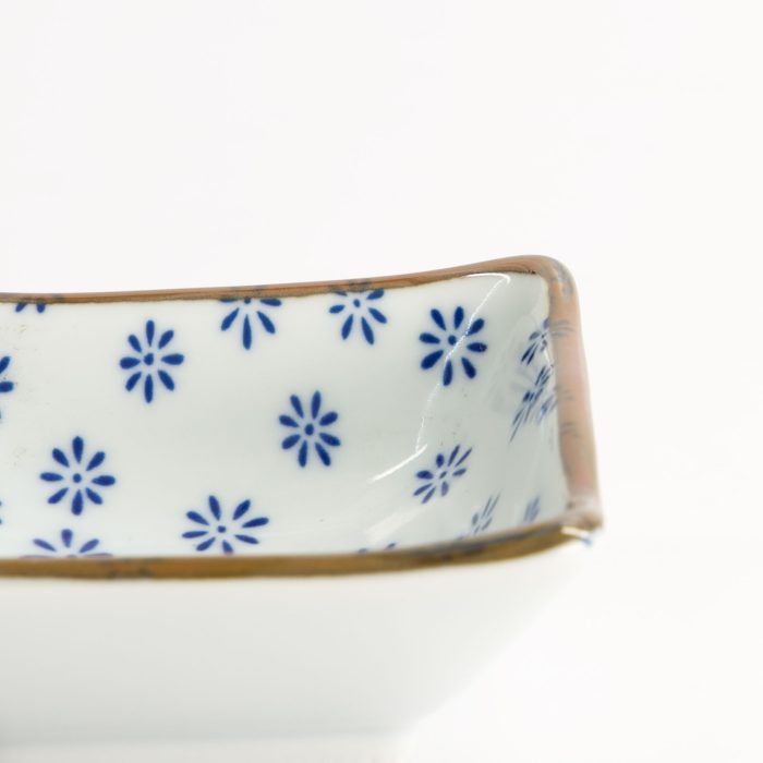 Assiette Carrée Fleur Mizu Japonaise - 8,5x3 cm – Image 2