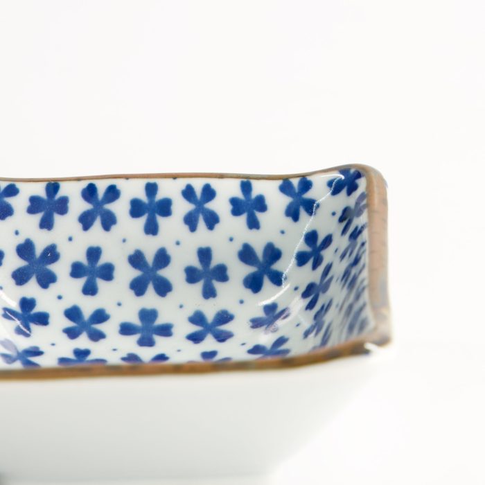 Assiette Carrée Fleur Sakura Japonaise - 8,5x3 cm – Image 2