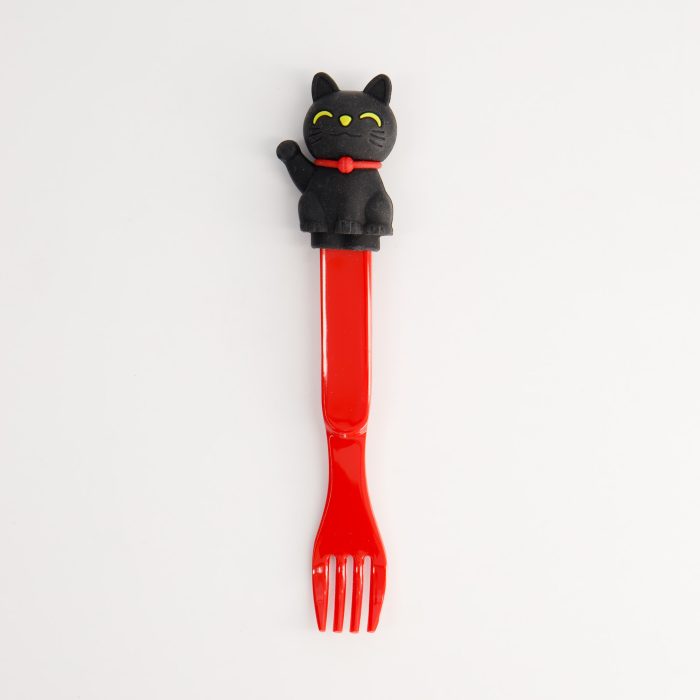 Fourchette pour Enfants Chat - Noir - 16,5 cm – Image 2