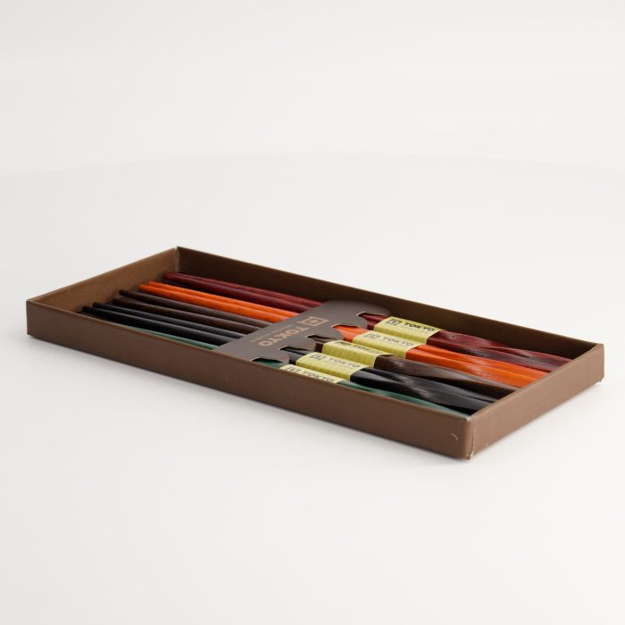 Tokyo Design Studio - Baguettes - Coffret Cadeau/5 - Couleurs Torsadées – Image 4