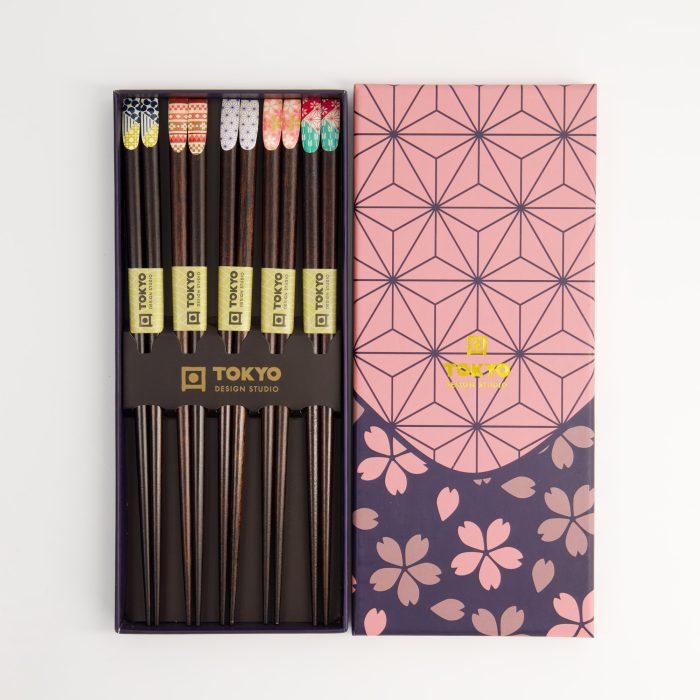 Tokyo Design Studio - Baguettes - Coffret Cadeau/5 - Bois – Image 2