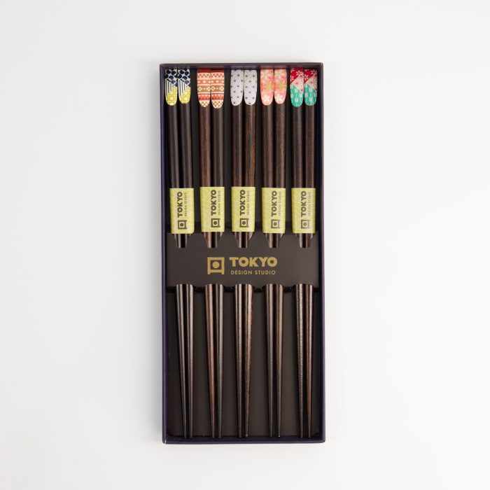 Tokyo Design Studio - Baguettes - Coffret Cadeau/5 - Bois – Image 4