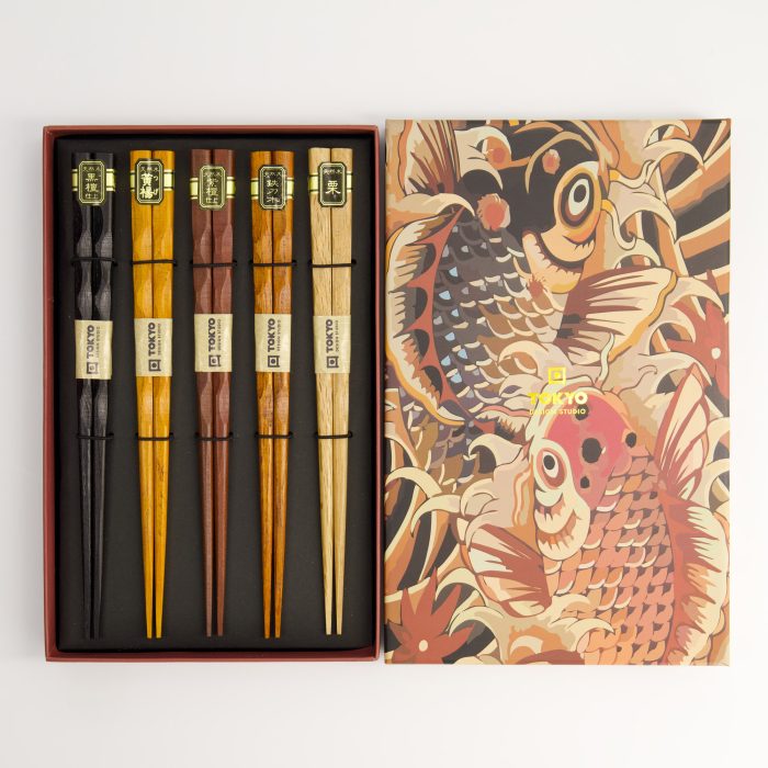 Tokyo Design Studio - Baguettes - Coffret Cadeau/5 - Bois – Image 2