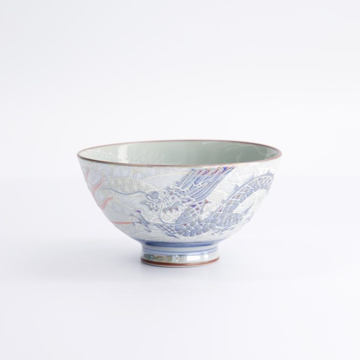 Tokyo Design Studio - Kawaii - Bol à Riz - Dragon Lustre - 11.5x6cm - 300ml - Bleu – Image 3
