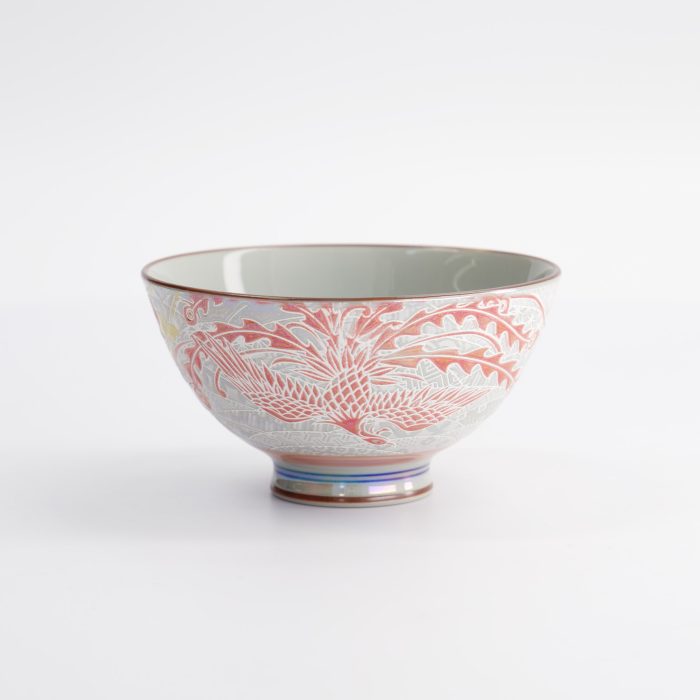 Tokyo Design Studio - Kawaii - Bol à Riz - Luster Phénix - 11.5x6cm - 300ml - Rouge – Image 3