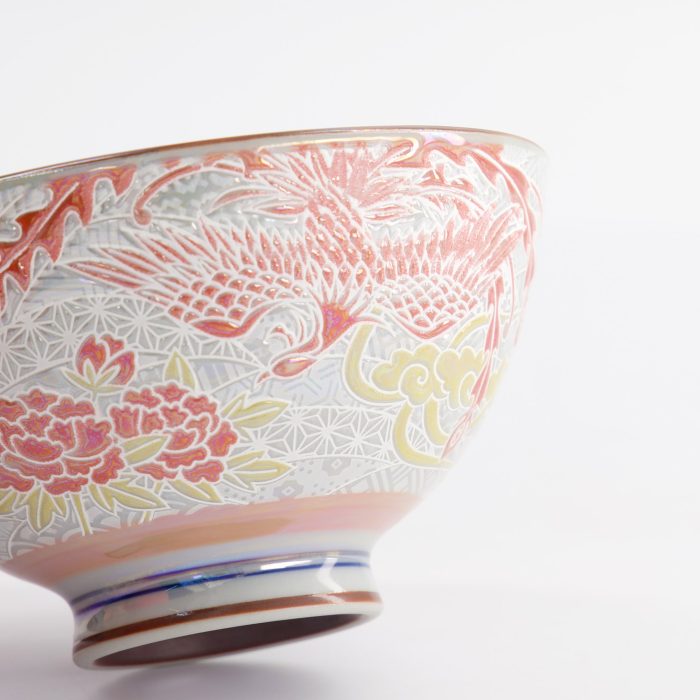 Tokyo Design Studio - Kawaii - Bol à Riz - Luster Phénix - 11.5x6cm - 300ml - Rouge – Image 4