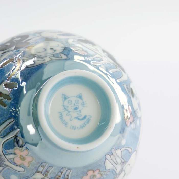 Tokyo Design Studio - Kawaii - Bol à Riz - 11,4x6,2cm - 300ml - Bleu - Chat – Image 3