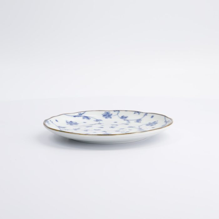 Tokyo Design Studio - Natsu - Karakusa - Assiette à dessert - Bleu/Blanc - 16,5x2cm – Image 3