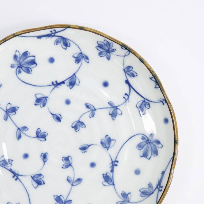 Tokyo Design Studio - Natsu - Karakusa - Assiette à dessert - Bleu/Blanc - 16,5x2cm – Image 4