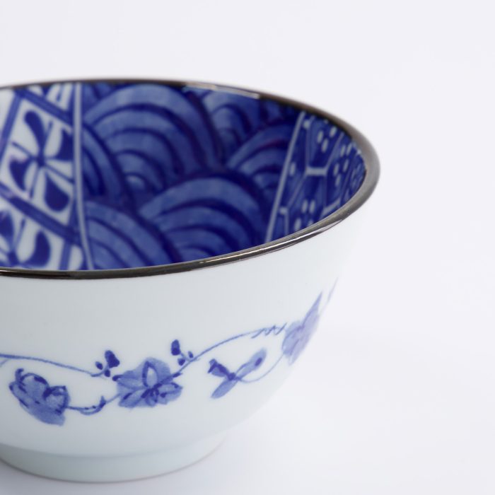 Tokyo Design Studio - Natsu Shozui - Bol à Riz - Bleu/Blanc - 12x6.4cm – Image 4