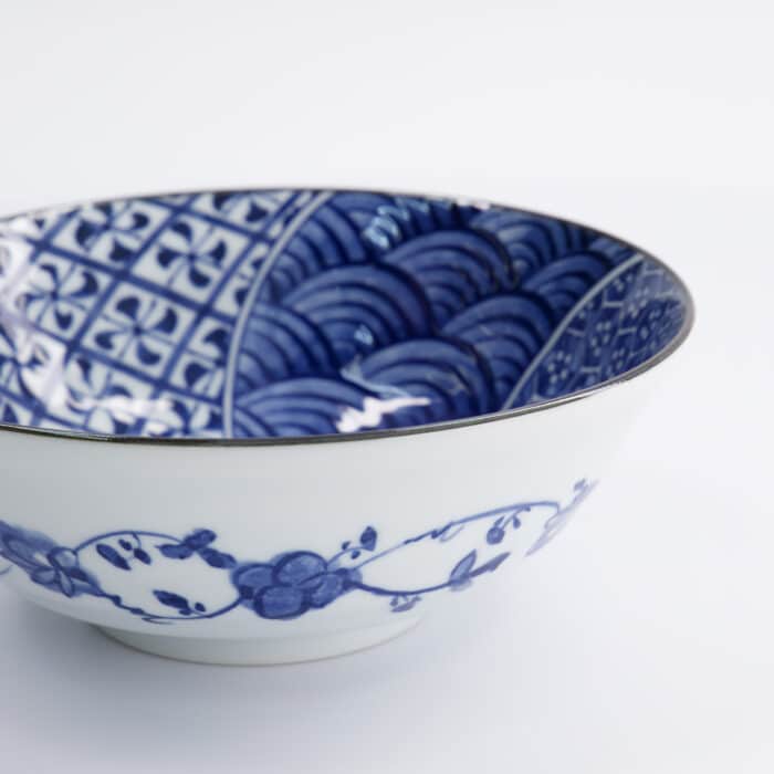 Tokyo Design Studio - Natsu - Shozui - Bol Ramen - Bleu/Blanc - 21x7.8cm - 1000ml – Image 4