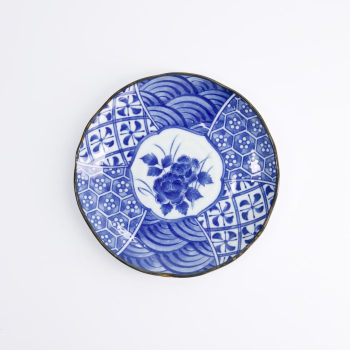 Tokyo Design Studio - Natsu - Shozui - Assiette à Dessert - Bleu/Blanc - 16.5x2cm – Image 2
