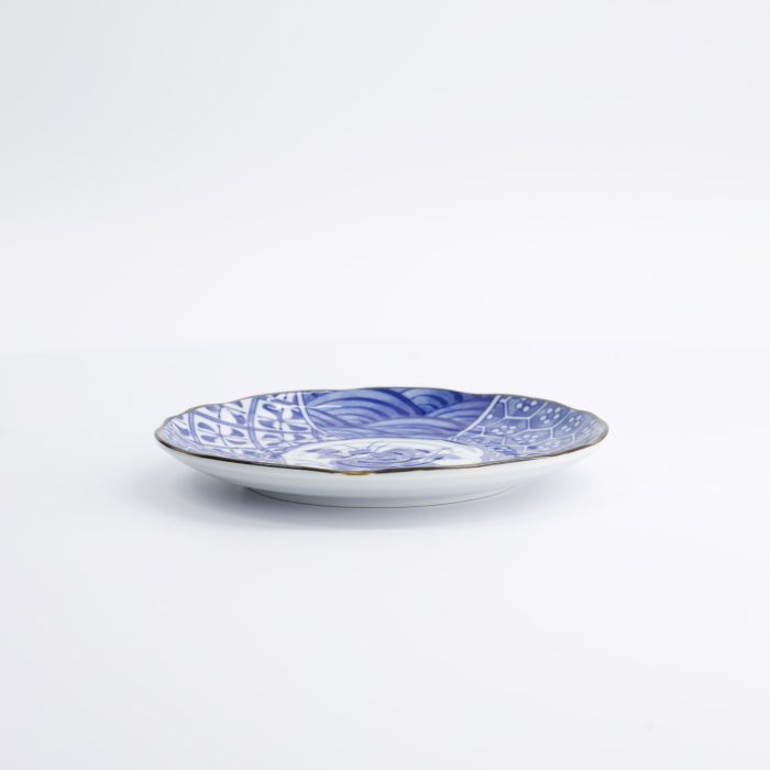 Tokyo Design Studio - Natsu - Shozui - Assiette à Dessert - Bleu/Blanc - 16.5x2cm – Image 4