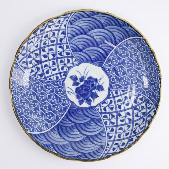 Tokyo Design Studio - Natsu - Shozui - Assiette de Dîner - Bleu/Blanc - 24,7x3cm – Image 2