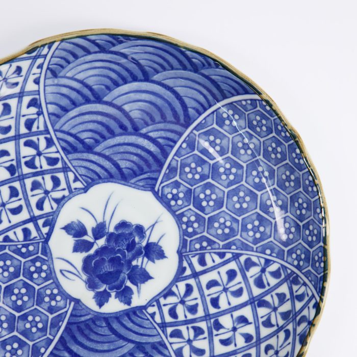Tokyo Design Studio - Natsu - Shozui - Assiette de Dîner - Bleu/Blanc - 24,7x3cm – Image 4