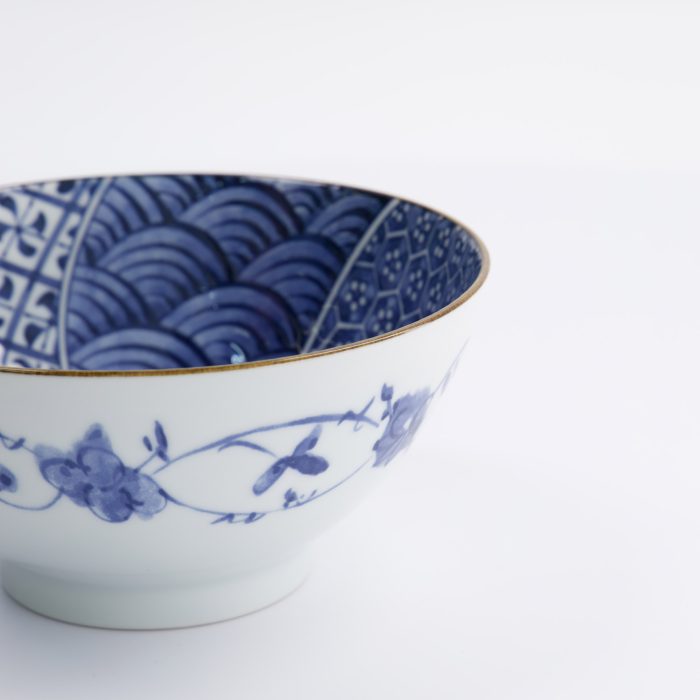 Tokyo Design Studio - Natsu - Shozui - Bol Mélangé - Bleu/Blanc - 17,8x9,5cm – Image 4