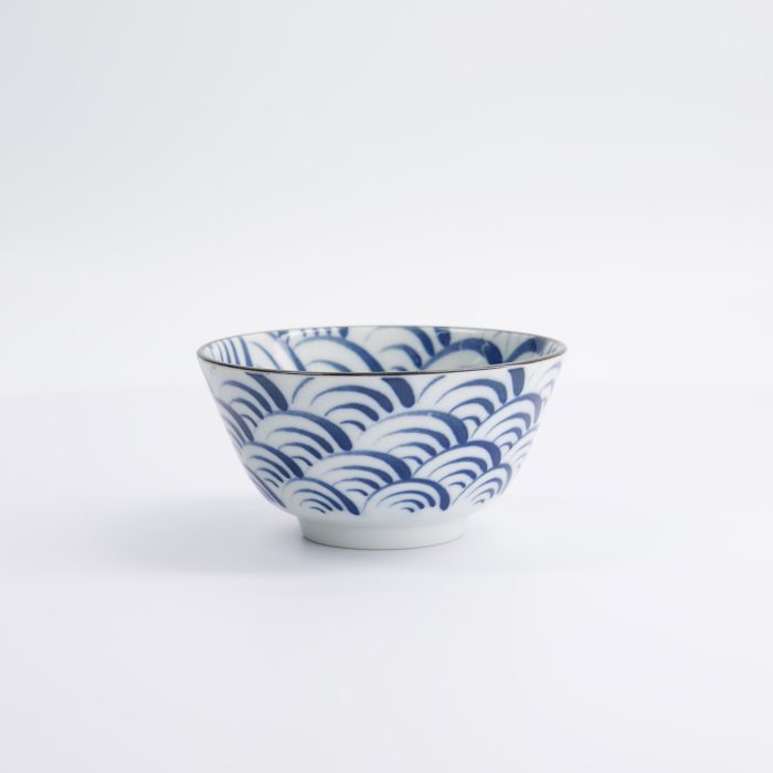 Tokyo Design Studio - Natsu Nami - Bol à Riz - Bleu/Blanc - 12x6.4cm – Image 3