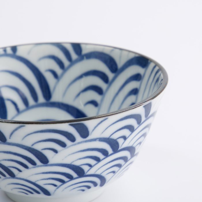 Tokyo Design Studio - Natsu Nami - Bol à Riz - Bleu/Blanc - 12x6.4cm – Image 4