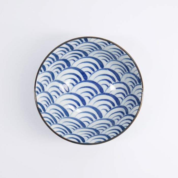 Tokyo Design Studio - Natsu - Nami - Tayo Bol - Bleu/Blanc - 15,2x6,7cm – Image 2