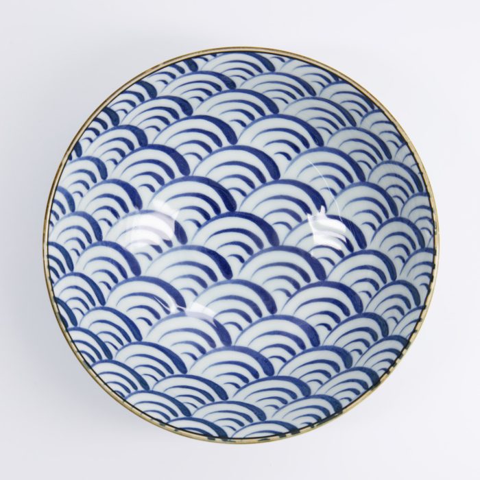 Tokyo Design Studio - Natsu - Nami - Bol à Ramen - Bleu/Blanc - 21x7.8cm - 1000ml – Image 2
