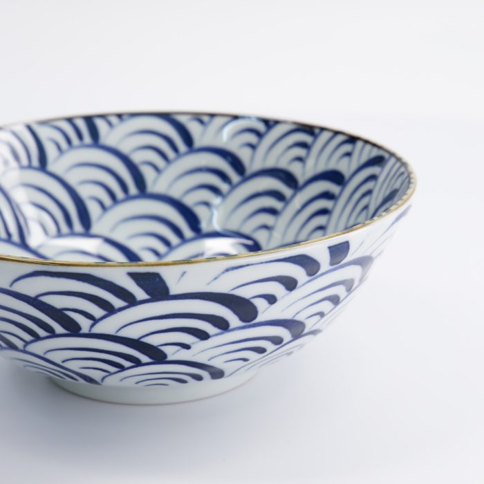Tokyo Design Studio - Natsu - Nami - Bol à Ramen - Bleu/Blanc - 21x7.8cm - 1000ml – Image 4