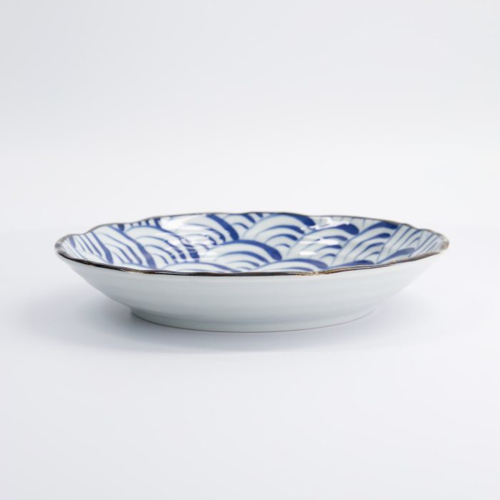 Tokyo Design Studio - Natsu - Nami - Assiette - Bleu/Blanc - 22x4cm – Image 3