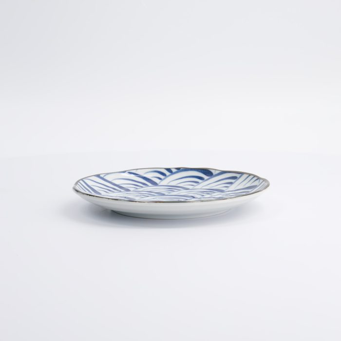 Tokyo Design Studio - Natsu - Nami - Assiette à dessert - Bleu/Blanc - 16,5x2cm – Image 3