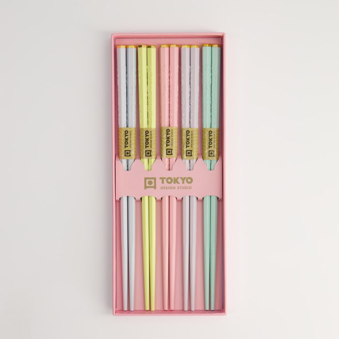 Tokyo Design Studio - Baguettes - Coffret Cadeau/5 - Sakura Rose – Image 3