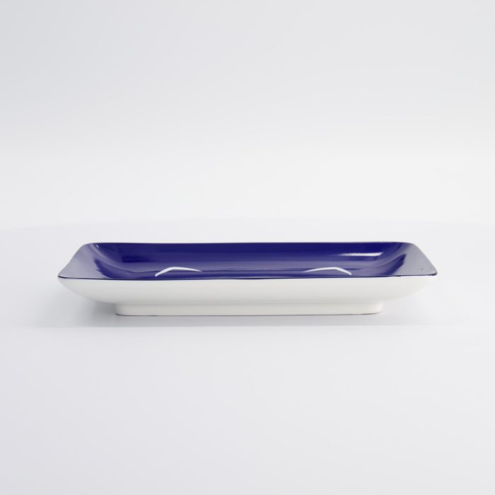Tokyo Design Studio - Kawaii - Assiette Sushi Chat Porte-bonheur - Bleu - 21x13.5cm – Image 2