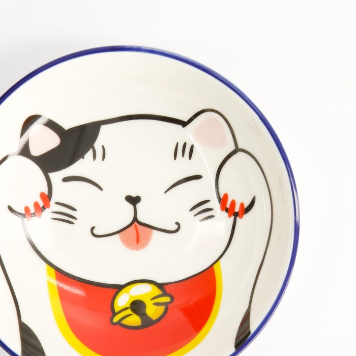 Tokyo Design Studio - Kawaii - Chat Porte-Bonheur - Assiette à Sauce - Blanc - 9x2,5cm – Image 4