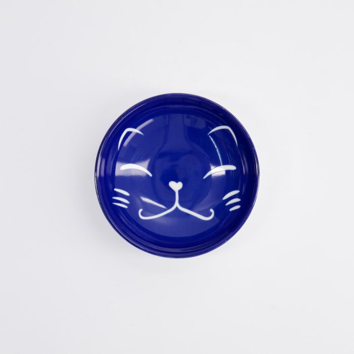 Tokyo Design Studio - Kawaii - Assiette à Sauce Chat Porte-bonheur - Bleu - 9x2.5cm – Image 2