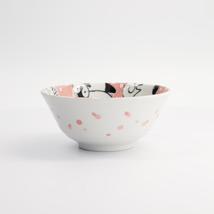 Tokyo Design Studio - Kawaii - Bol Tayo - Animaux - Rose - 15.5x6.8cm - 500ml – Image 3