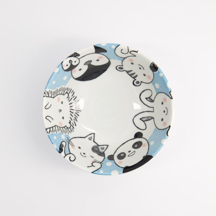 Tokyo Design Studio - Kawaii - Bol Tayo - Animaux - Bleu - 15.5x6.8cm - 500ml – Image 2
