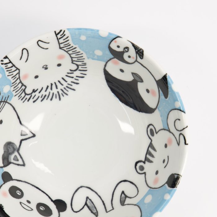 Tokyo Design Studio - Kawaii - Bol Tayo - Animaux - Bleu - 15.5x6.8cm - 500ml – Image 4