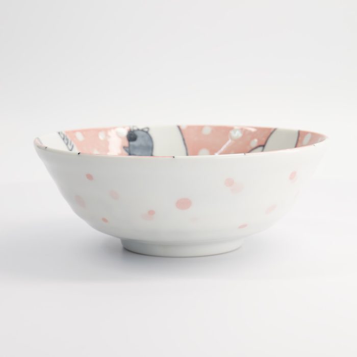 Tokyo Design Studio - Bol à Ramen - Animaux - Rose - 21x7,8cm - 1000ml – Image 3
