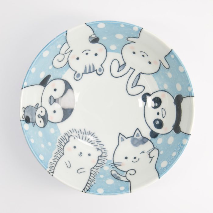 Tokyo Design Studio - Kawaii - Bol à Ramen - Animaux - Bleu - 21x7.8cm - 1000ml – Image 2