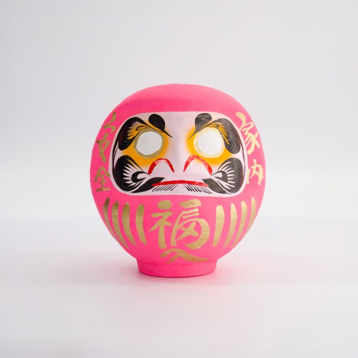 Poupée Daruma Rose - 9 cm – Image 2