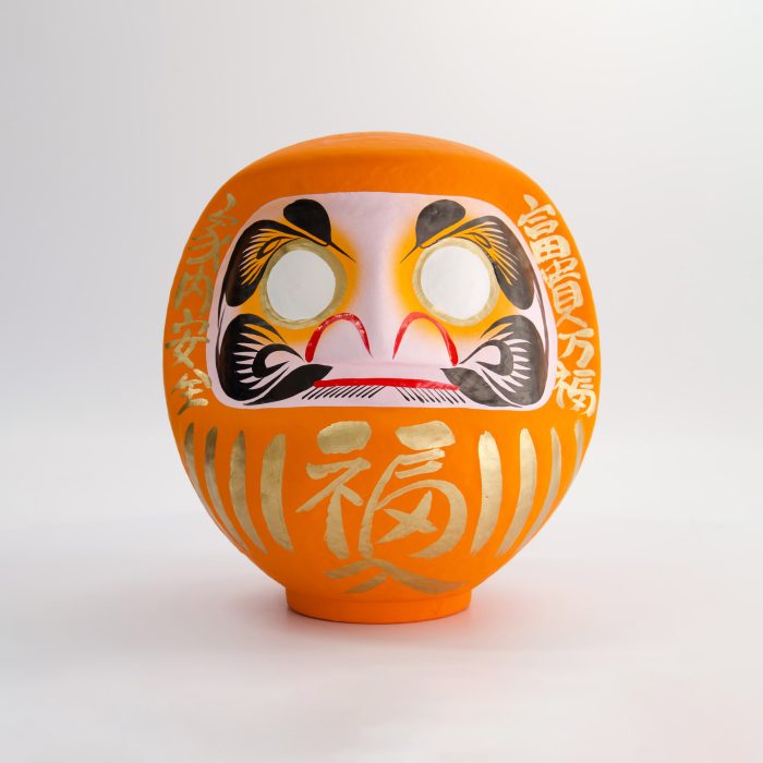 Poupée Daruma Orange - 17cm – Image 2