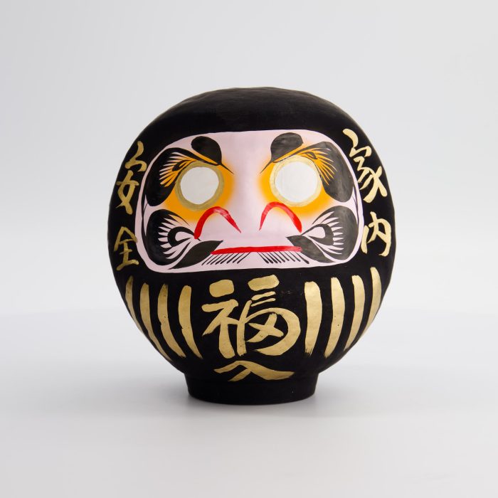 Poupée Daruma Noire - 17 cm – Image 2