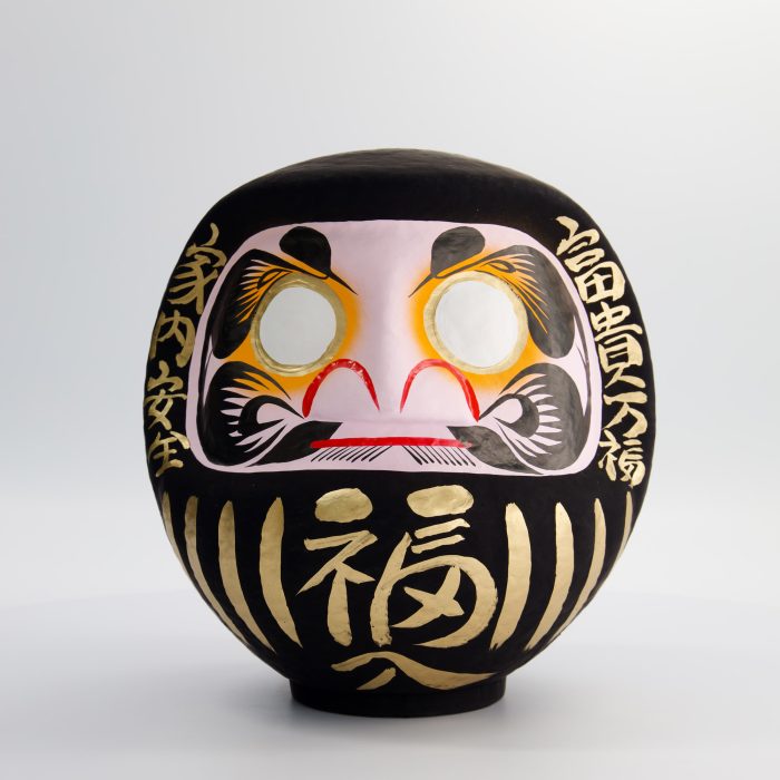 Poupée Daruma Noire - 25cm – Image 2