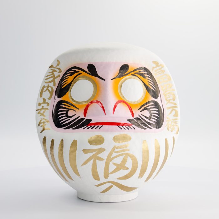 Poupée Daruma Blanche - 25 cm – Image 2