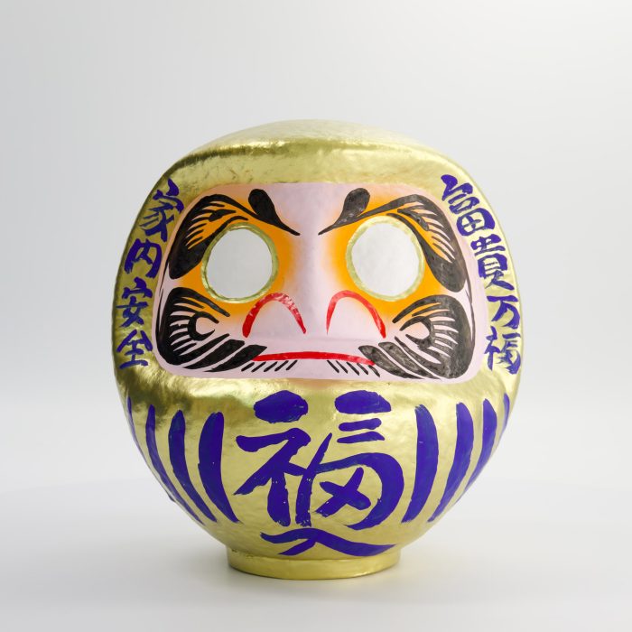 Poupée Daruma Dorée - 25 cm – Image 2