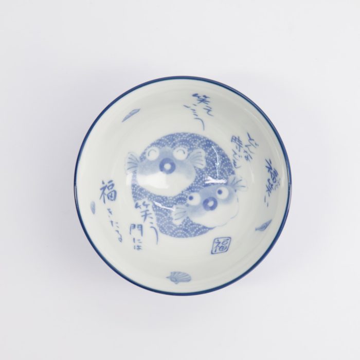 Tokyo Design Studio - Kawaii - Bol à Riz - 11.3x5.8cm - 300ml - Poisson-globe - Bleu Foncé Description du – Image 2